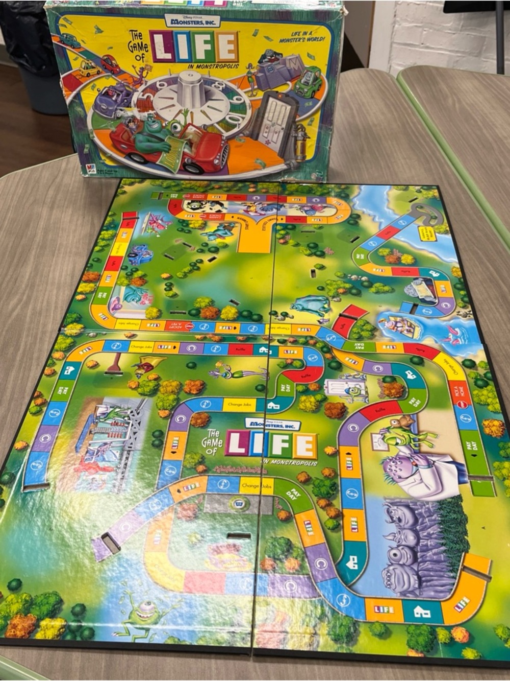 The Game Of Life Monsters Inc. In Monstropolis Replacement Pieces Board Note!!!